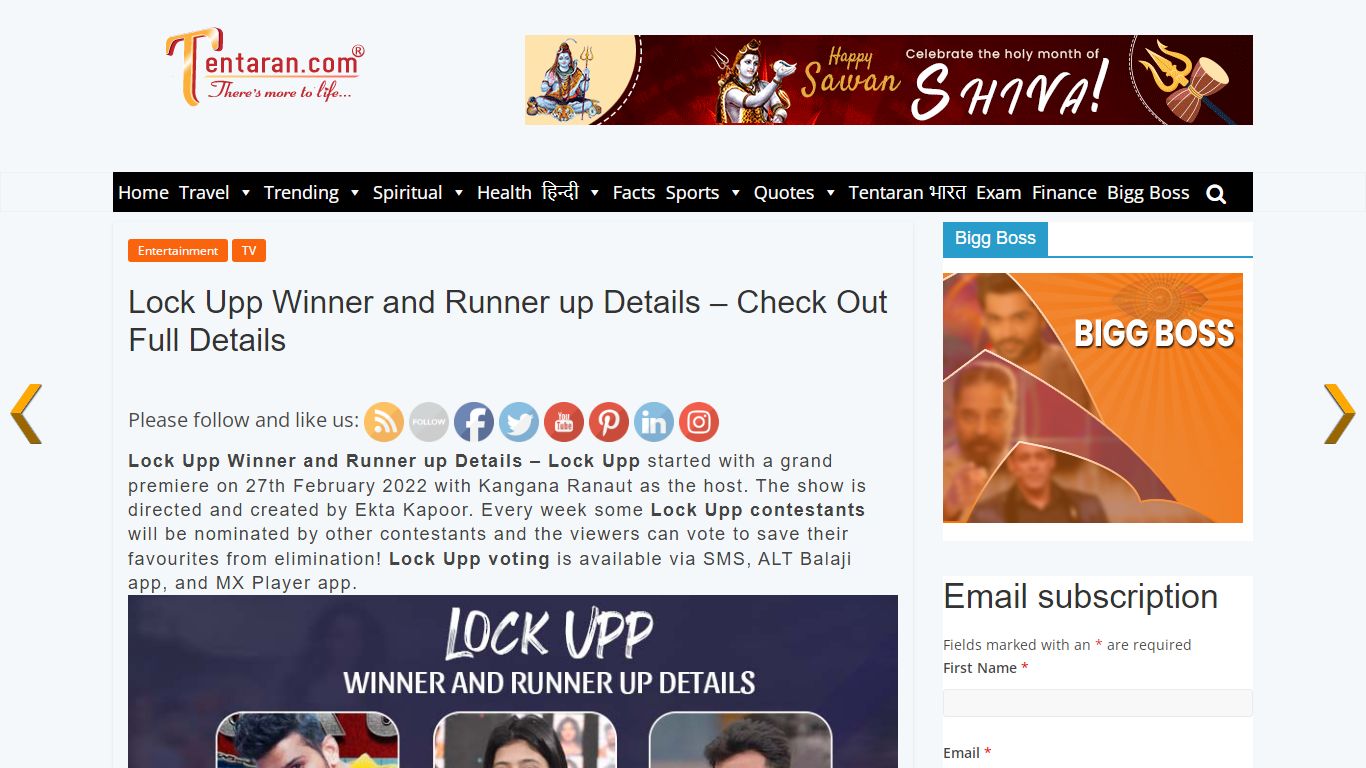 Lock Upp Winner and Runner up Details - Check Out Full Details
